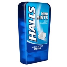 Конфеты Halls Mini Mints без сахара со вкусом мяты, 12 г (kastd) в магазинах Ашан