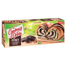 Рулет Сдобная Особа с шоколадной начинкой, 400 г (kastd) в магазинах Ашан