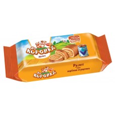 Рулет бисквитный Рот Фронт Коровка с вареной сгущенкой, 200 г (kastd) в магазинах Ашан