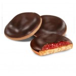 Печенье Яшкино Клубника сдобное с джемом в шоколадной глазури, вес (kastd) Печенье Яшкино Клубника сдобное с джемом в шоколадной глазури, вес (kastd)