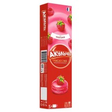 Пирожное миндальное Акульчев Macaron со вкусом малины, 60 г (kastd) в магазинах Ашан