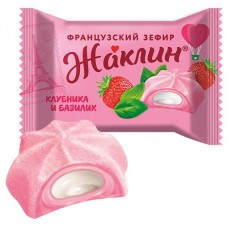 Зефир французский Славянка Жаклин клубника-базилик, вес (kastd) в магазинах Ашан