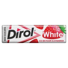 Резинка жевательная Dirol со вкусом клубники без сахара, 13 г (kastd) в магазинах Ашан
