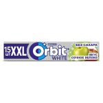 Резинка жевательная Orbit XXL White Сочное яблоко без сахара, 20,4 г (kastd)