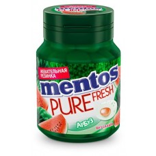 Резинка жевательная Mentos pure fresh Арбуз, 54 г (kastd) в магазинах Ашан