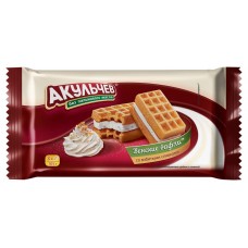 Вафли мягкие Акульчев Венские со взбитыми сливками, 105 г (kastd) в магазинах Ашан