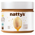 Паста арахисовая Nattys Crunchy с кусочками арахиса и медом, 325 г (kastd)