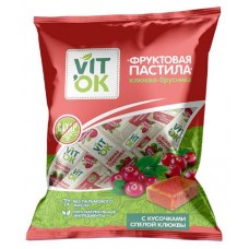 Конфеты VITok фруктовые Клюква-брусника, 120 г (kastd) в магазинах Ашан