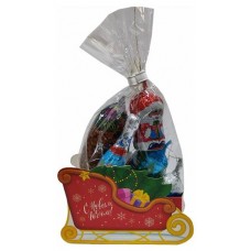 Подарок новогодний сладкий Шоколадный Мир в санях, 90 г (kastd) в магазинах Ашан