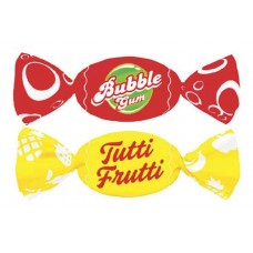 Карамель леденцовая Малвикъ Бабл Гам и Тутти Фрутти, вес (kastd) в магазинах Ашан