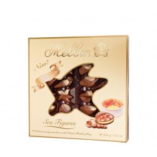 Конфеты Melbon Шоколадные ракушки с начинкой крем-брюле, 250 г (kastd) в магазинах Ашан