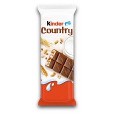 Шоколад молочный Kinder Country со злаками, 23 г (kastd) в магазинах Ашан