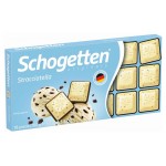 Шоколад Schogetten Stracciatella белый с какао-крупкой, 100 г (kastd)