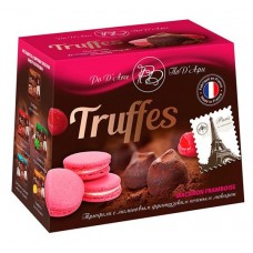 Конфеты Chocolat Mathez Трюфель с кусочками печенья Макаронсо вкусом малины, 160 г (kastd) в магазинах Ашан