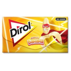 Жевательная резинка Dirol со вкусом банана без сахара, 13,5 г (kastd) в магазинах Ашан