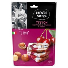 Туррон Вкусы мира фундук-вишня, 50 г (kastd) в магазинах Ашан