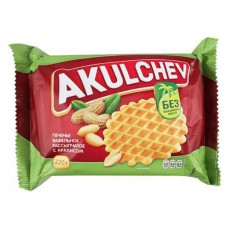 Печенье Акульчев вафельное рассыпчатое с арахисом, 220 г (kastd) в магазинах Ашан