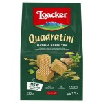 Вафли LOACKER Квадратини матча, 220 г (kastd)