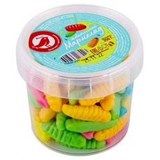 Мармелад АШАН Красная птица Мини-червячки неон, 250 г (kastd) в магазинах Ашан