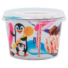 Крем-десерт Baby ПИН со вкусом ванильного мороженого с сиропом, 110 г (kastd) в магазинах Ашан