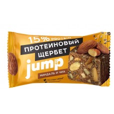 Щербет протеиновый 15% JUMP.BIO Миндаль и Чиа без сахара, 50 г (kastd) в магазинах Ашан