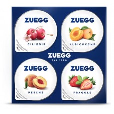 Ассорти конфитюров ZUEGG черешня персик абрикос клубника, 4х25 г (kastd) в магазинах Ашан