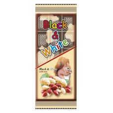 Шоколад CHOCOYOCO Black&White с арахисом, 80 г (kastd) в магазинах Ашан