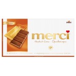 Шоколад Merci молочный с ореховым кремом, 112 г (kastd)