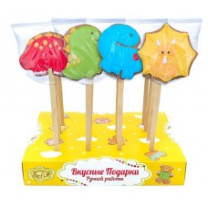 Печенье имбирное Пекарня Sofi Дино на палочке, 45 г (kastd) в магазинах Ашан