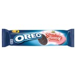 Печенье OREO с какао и начинкой со вкусом клубники и чизкейка, 154 г (kastd)
