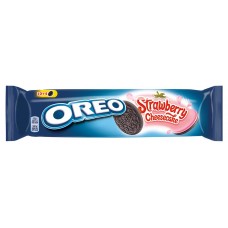 Печенье OREO с какао и начинкой со вкусом клубники и чизкейка, 154 г (kastd) в магазинах Ашан