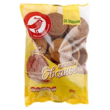 Печенье овсяное АШАН Красная птица со злаками, 350 г (kastd) в магазинах Ашан