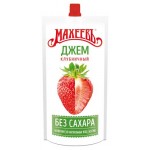 Джем МАХЕЕВЪ клубничный без сахара, 300 г (kastd)