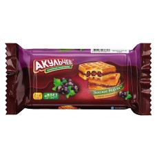 Вафли мягкие Акульчев Венские с черной смородиной, 100 г (kastd) в магазинах Ашан