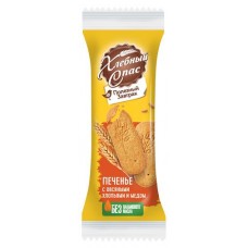 Печенье сдобное Хлебный Спас Полезный завтрак с овсянными хлопьями и медом, 31 г (kastd) в магазинах Ашан