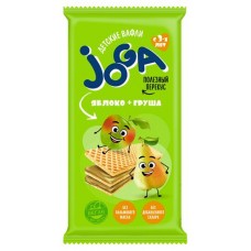 Вафли Joga яблоко груша, 35 г (kastd) в магазинах Ашан