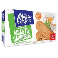 Печенье Magic Grain мультизлаковое с экстрактом стевии, 150 г (kastd) в магазинах Ашан