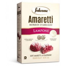Печенье сахарное Falcone Амаретти мягкие итальянские со вкусом малины, 170 г (kastd) в магазинах Ашан
