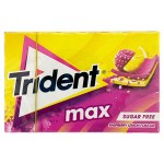 Жевательная резинка Trident без сахара со вкусом малины и лимона, 23 г (kastd)