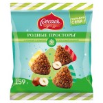Конфеты шоколадные Россия-Щедрая душа! Родные просторы с начинкой с фундуком, 159 г (kastd)