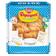 Печенье сдобное Сладкая слобода Домашнее на сметане, 450 г (kastd) в магазинах Ашан