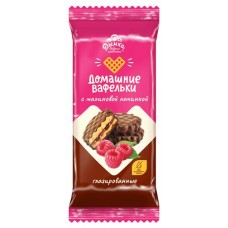 Печенье Дымка Домашние вафельки с малиновой начинкой, 140 г (kastd) в магазинах Ашан