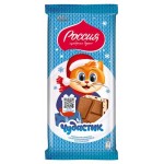 Шоколад молочный Россия - Щедрая душа! Чудастик с молочной начинкой со вкусом мороженого с какао-печеньем, 200 г (kastd)