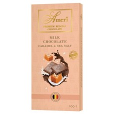 Шоколад Ameri молочный с карамелью и солью, 100 г (kastd) в магазинах Ашан