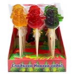 Карамель леденцовая на палочке РусКонфета Снеговик, 20 г (kastd)