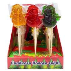 Карамель леденцовая на палочке РусКонфета Снеговик, 20 г (kastd) в магазинах Ашан