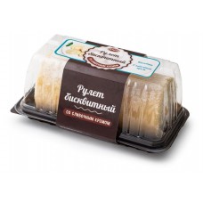 Рулет бисквитный АМА со сливочным кремом, 500 г (kastd) в магазинах Ашан