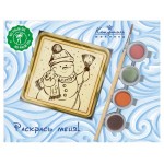 Набор подарочный Конфаэль Шоколадная раскраска Снеговик, 45 г (kastd)