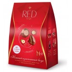 Набор конфет RED из молочного шоколада с ореховой начинкой без сахара меньше калорий, 132 г (kastd)