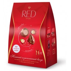 Набор конфет RED из молочного шоколада с ореховой начинкой без сахара меньше калорий, 132 г (kastd) в магазинах Ашан
